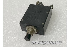 S1232-10, CB2310B, 10A Cessna Aircraft / Wood Electric Circuit Breaker