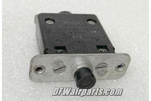 AN3161-P5, D6751-2-5, 5A Klixon / Spencer Aircraft Circuit Breaker