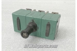 HS4816-35, 9TC37-35, Klixon Three Phase 35A Aircraft Circuit Breaker