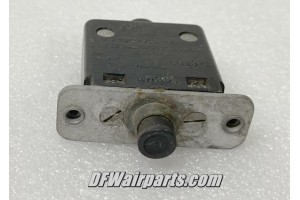 D-6751-1-5, MS25017-5, 5A Vintage Klixon Aircraft Circuit Breaker