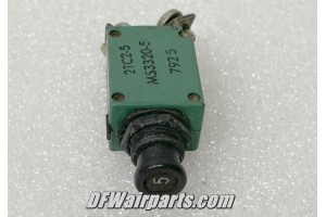 2TC2-5, MS3320-5, 5A Slim Klixon Aircraft Circuit Breaker