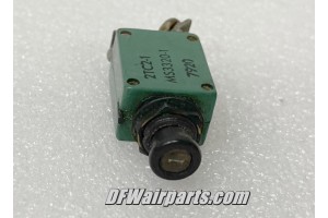 2TC2-1, MS3320-1, 1A Slim Klixon Aircraft Circuit Breaker