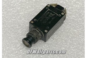 7277-2-10, 5925-01-470-0049, Slim 10A Klixon Aircraft Circuit Breaker