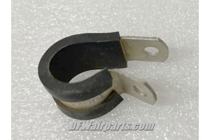 MS21919DG9, AN742D11C, Aircraft Loop Type Cushioned Aluminum Support Clamp / Lot of 10