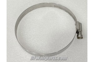 QS200M64W, 20064W, Aircraft 3 5/8" to 4 1/2" M64 Series Stainless Steel Hose Clamp / Lot of 5